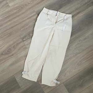 Oak + Fort pant, size 4, cream colour, brand new with tags